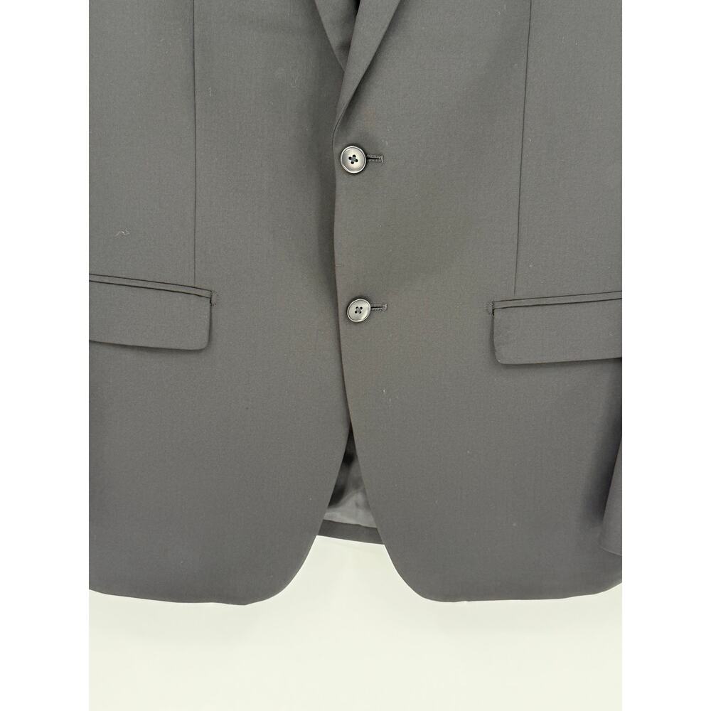 Theory Mens Black Wool Two Button Blazer Sport Coat Jacket 42R Corpcore Workwear - Picture 7 of 9